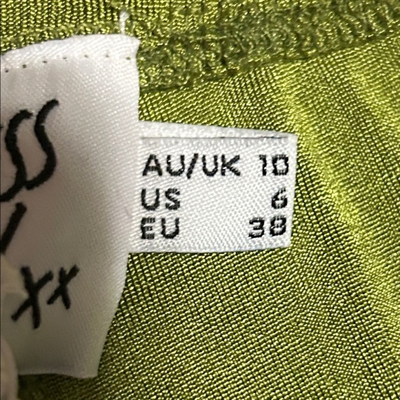 Princess Polly Green Flare Boogie Pants Size 6 NWT - Picture 4 of 5